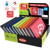 PORTACARD MULTIPLO SOFT TOUCH 12 SCOMPARTI SAFECARD ORNA