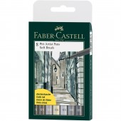 PENNARELLO SOFT BRUSH PITT ARTIST PEN CONF. 8 PZ. FABER-CASTELL
