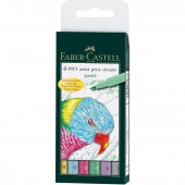 PENNARELLO BRUSH PITT ARTIST PEN PASTEL PUNTA B CONF. 6 PZ. FABER-CASTELL