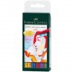 PENNARELLO BRUSH PITT ARTIST PEN COLORI BASE PUNTA B CONF. 6 PZ. FABER-CASTELL