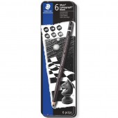 SET 6 MATITE CARBONCINO MARS LUMOGRAPH BLACK STAEDTLER