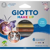 SET 6 MATITE COSMETICHE GIOTTO MAKE UP COLORI METALLIZZATI FILA