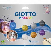 SET 6 OMBRETTI COSMETICI 5 ML. GIOTTO MAKE UP COLORI METALLIZZATI FILA