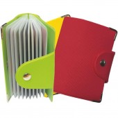 PORTACARD PVC COLOR 20 SCOMPARTI CON CHIUSURA ALPLAST