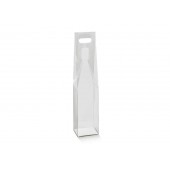 SCATOLA 1 BOTTIGLIA IN PVC TRASPARENTE CON MANIGLIA