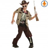 COSTUME SCERIFFO ZOMBIE CON CASACCA, PANTALONI, CAPPELLO WIDMANN