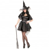 VESTITO STREGA CON MANTELLINA E CAPPELLO WIDMANN