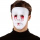MASCHERA BIANCA IN PVC CON OCCHI E BOCCA SANGUINANTI WIDMANN