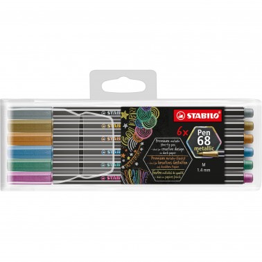 PENNARELLO PEN 68 METALLIC STABILO