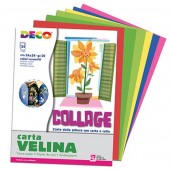CARTA VELINA COLORATA 20 GR 24X34 CM. ALBUM 24 FOGLI CWR