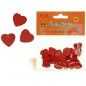 CUORI IN LEGNO ROSSO CREATIVITY WILER