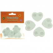 CUORI IN LEGNO BIANCO CREATIVITY 15 PZ. WILER