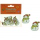 BOTTONE CON FORO PASSANTE IN LEGNO PUPAZZO DI NEVE CREATIVITY 12 PZ. WILER