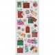 ADESIVI CON BRILLANTINI FANTASIE NATALIZIE BUSTA 1 FOGLIO 10X23 WILER