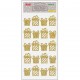 ADESIVI GLITTERATI ARGENTO/ORO FANTASIE NATALIZIE BUSTA 1 FOGLIO 10X20 WILER