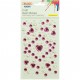 CUORI ADESIVI CON STRASS BUSTA 1 FOGLIO 10X15 WILER