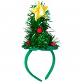 CERCHIETTO MINI CAPPELLO ALBERO DI NATALE IN FILI DI LAME' WIDMANN