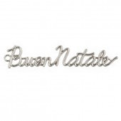 SCRITTA IN METALLO BUON NATALE MM. 95