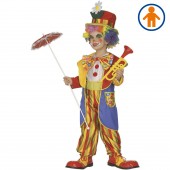 costume PAGLIACCIO con cappotto, farfallino, cappello WIDMANN