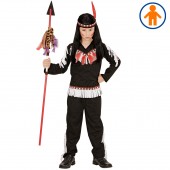 COSTUME RAGAZZO INDIANO CON CASACCA, PANTALONI, FASCIA PER TESTA WIDMANN