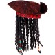 CAPPELLO TRICORNO PIRATA CON BANDANA E DREADLOCKS SIMILPELLE WIDMANN