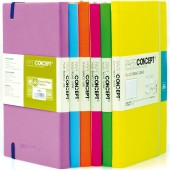 MAXIQUADERNO CON Copertina morbida IN SIMILPELLE FLUO ED ELASTICO 13X21 BLUEKOVER