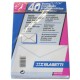 BUSTA BIANCA gr.70 CON PATELLA A TAGLIO PUNTA conf.40 pz. BLASETTI