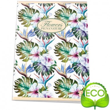 MAXIQUADERNO GR. 80 CARTA RICICLATA (PEFC) NATURE FLOWERS PIGNA