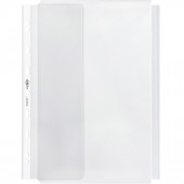 BUSTA TRASPARENTE A FORATURA UNIVERSALE CON SOFFIETTO E PATELLA DI CHIUSURA 21X29,7 BUCCIATA CONF.10 PZ. ATLA GS P SEI