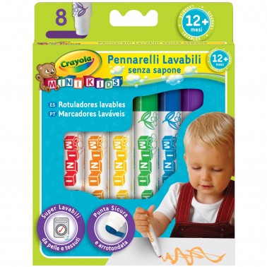 PENNARELLI MINI KIDS SCATOLA 8 COLORI CRAYOLA