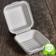 CONTENITORE HAMBURGER CON COPERCHIO MONOUSO IN POLPA DI CELLULOSA CM. 15,5X23,5X7 ( 400 ML. ) CONF. 50 PZ. USOBIO