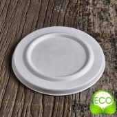 COPERCHIO PER COPPETTA MONOUSO IN POLPA DI CELLULOSA &Oslash; 10X6 CM. CONF. 50 PZ. USOBIO