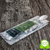 CUCCHIAIO MONOUSO IN MATER-BI CON TOVAGLIOLO 2 VELI USOBIO