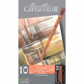 SET ARTINO CON MATITE, CARBONCINO, SFUMINO, GOMMA PANE CRETACOLOR