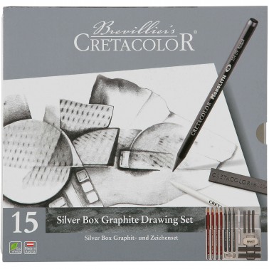 ART SET 15 PZ. SILVER BOX CRETACOLOR