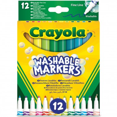 PENNARELLI PUNTA FINE SUPER LAVABILI CRAYOLA