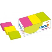 FOGLI RIPOSIZIONABILI 38x50 COLORI NEON STICK'N HOPAX