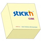 CUBO FOGLI RIPOSIZIONABILI 76x76 GIALLO STICK'N HOPAX