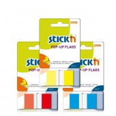 SEGNAPAGINA IN PLASTICA 45x25 POP-UP GIALLO TRASPARENTE STICK'N HOPAX