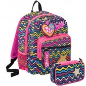 SCHOOLPACK ( ZAINO SCUOLA + ASTUCCIO ) SJ GANG EVER CUTIE SEVEN