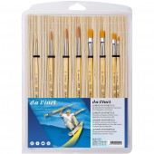 SET PENNELLI JUNIOR 303 + 304 CON CUSTODIA IN BAMBU DA VINCI