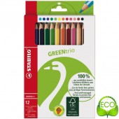 PASTELLI JUMBO GREEN TRIO SCAT.12 STABILO