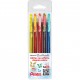 PENNA SFERA GEL HYBRID GRIP DUAL METALLIC SET 5 PZ. PENTEL