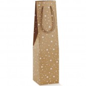 SHOPPER CARTA 2 BOTTIGLIE CON FONDO E SEPARATORE CM. 11,5X11,5X38 GALAXY