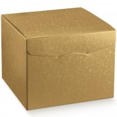 SCATOLA REGALO SEGRETO CM. 30X30X24 SFERE ORO