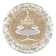 PIATTO PIANO IN CARTA Ø 18 CM. CONF. 10 PZ. LUCI DI NATALE BIBO