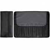 ASTUCCIO PORTAPENNELLI NERO VUOTO CON 12 TASCHE E PATELLA PROTETTIVA BORCIANI E BONAZZI