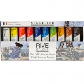 COLORI AD OLIO FINE RIVE GAUCHE 21 ML. SET 10 PEZZI SENNELIER