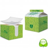 CUBO APPUNTI ECOLOGICO 1/2 LITRO IMPATTO ZERO ONE-COLOR BLASETTI