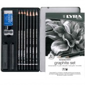 SET 11 PZ. MATITE E STICK REMBRANDT GRAPHITE LYRA